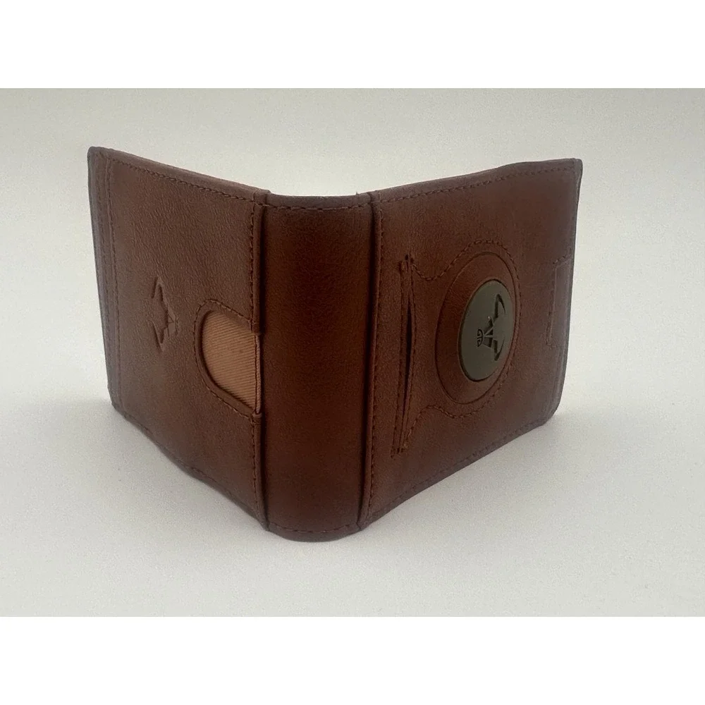 BULLIANT Mens AirTag Wallet Slim Money Clip Card Holder Brown New in Box